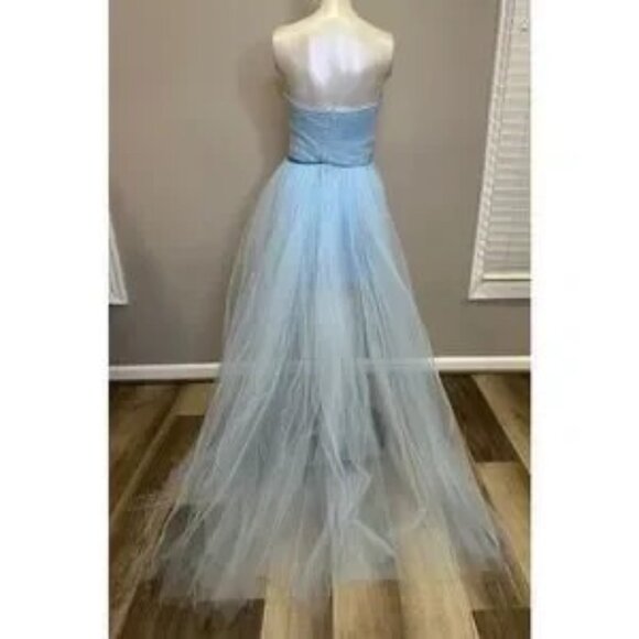 NWT Atelier Prabal Gurung Irma Sequin High-Low Mini Dress Blue Size 2 $3955 - Picture 3 of 14